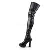 Pleaser - ELECTRA3000Z Plateau overknee Laarzen - Zwart Product image